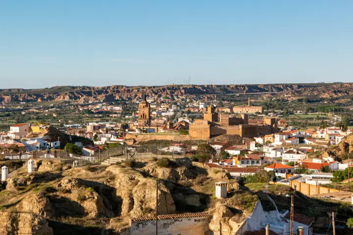 Vista de Guadix y su catedral