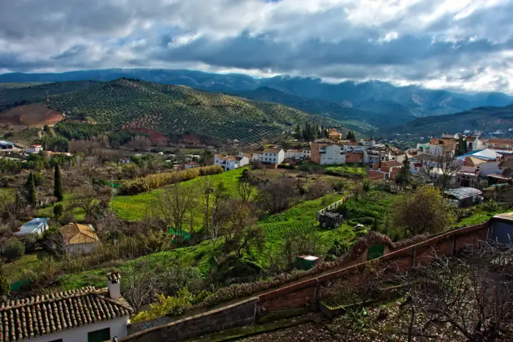 Vista aérea de Priego de Córdoba y su entorno