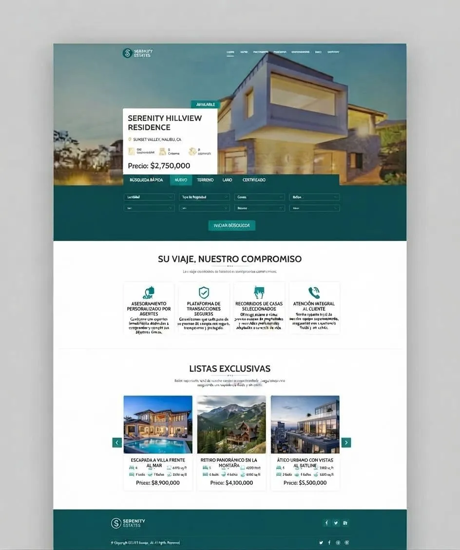 Marketing digital para agentes inmobiliarios: web de agencia inmobiliaria optimizada para SEO
