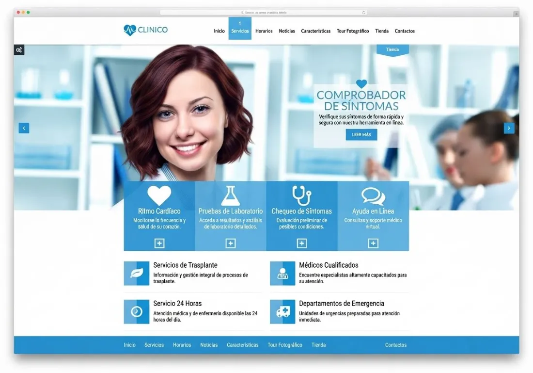 Diseño web para médicos: web de médica especialista